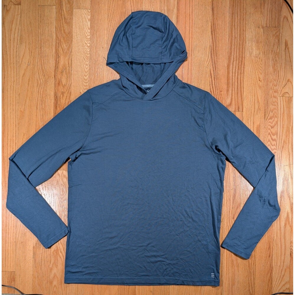 Free Fly Long Sleeve Hooded Shirt Sun Hoodie Mens Medium Hiking Fishing Bamboo